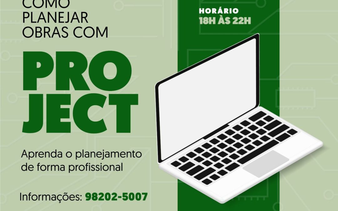 Curso de planejamento de obras com uso do Microsoft Project