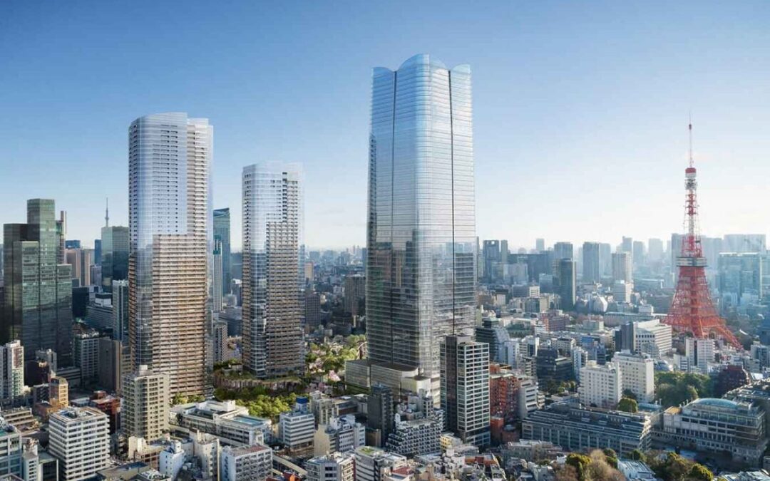 Edifício mais alto do Japão tem sua estrutura concluída