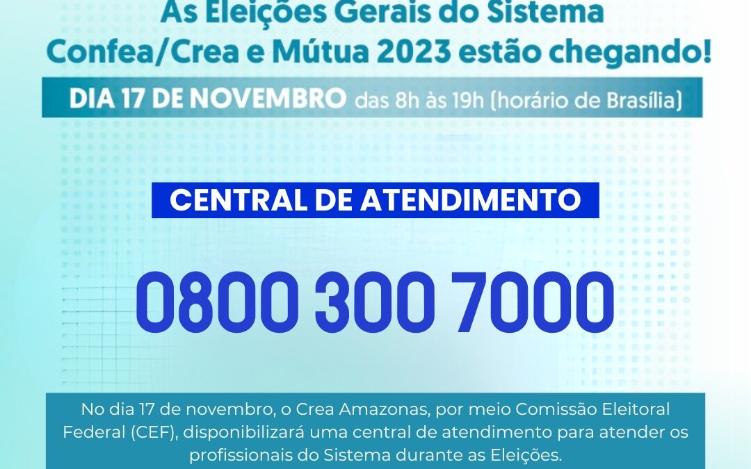 Eleições 2023: atendimento extendido no dia da votação