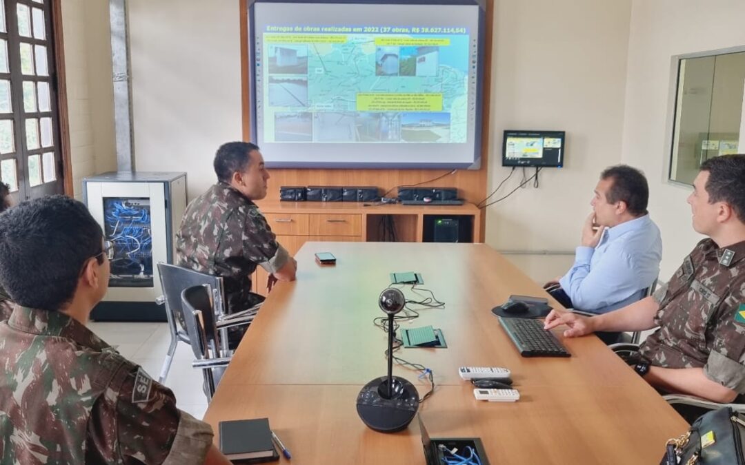 Presidente Afonso Lins alinha tratativas de cooperação técnica com o Comando Regional de Obras/12