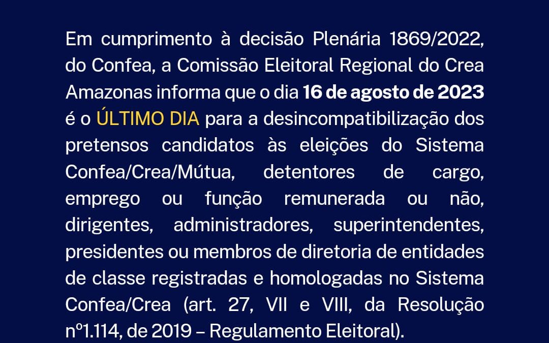 Termina nesta quarta-feira (16) o prazo para a desincompatibilização dos pretensos candidatos às elieções do