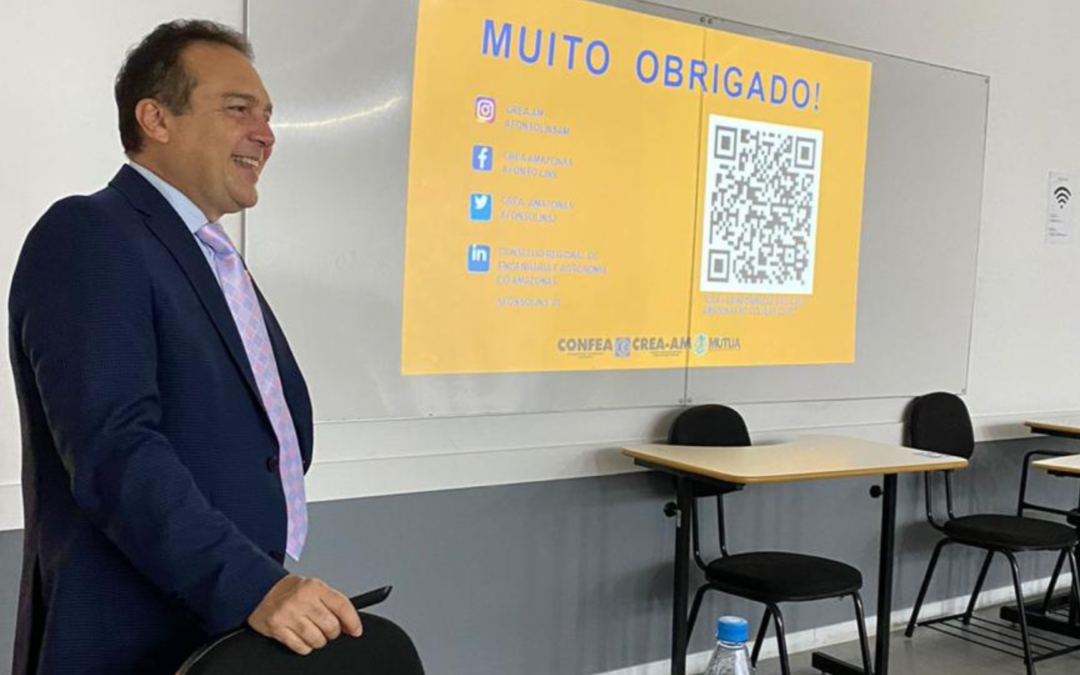 Presidente do Crea-AM apresenta sistema CONFEA/CREA/Mútua a Faculdade Anhanguera