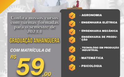Faculdade Anhanguera do Amazonas oferece 20% de descontos nos cursos de graduação