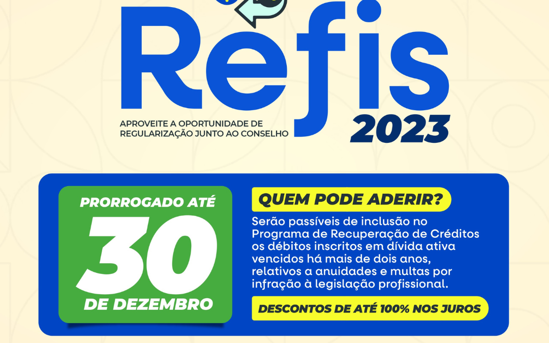 Refis 2023: Crea Amazonas anuncia prorrogação da campanha até dezembro