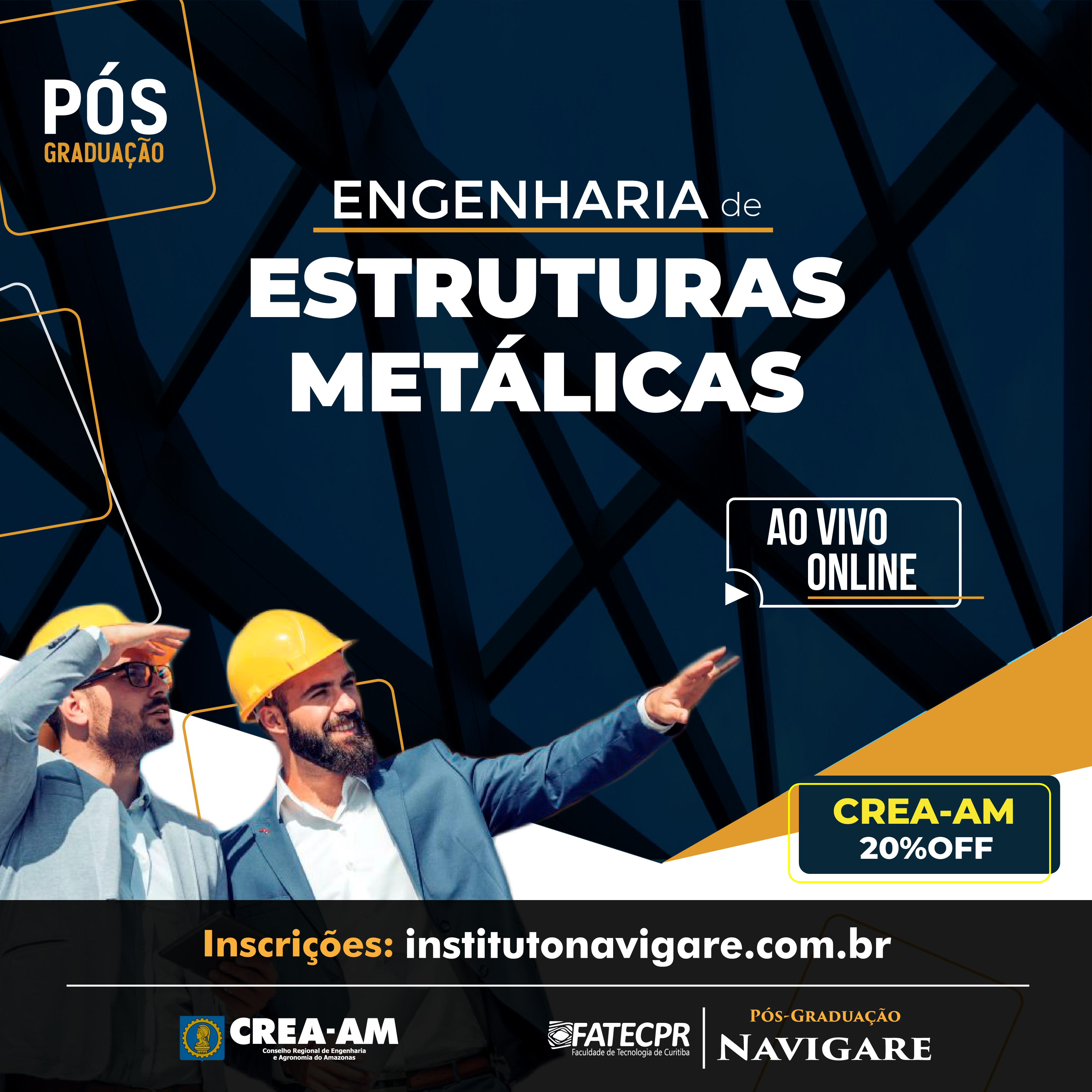 Instintuto Navigare oferece curso de pós-graduação de Engenharia de Estrutura Metálicas