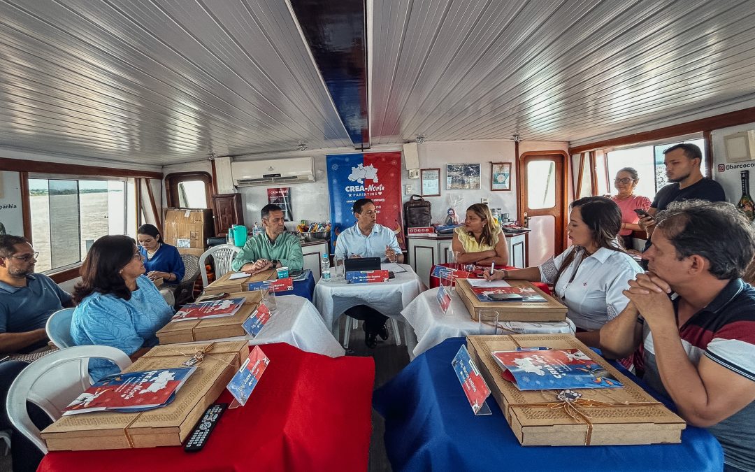 Crea Norte promove encontro inédito com presidentes a bordo de embarcação rumo a Parintins