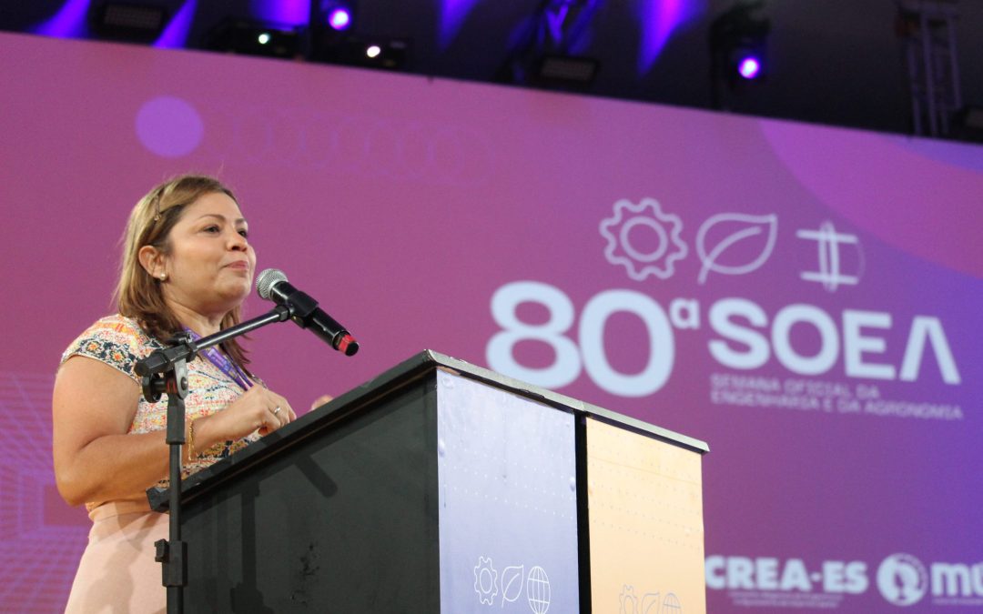Na 80ª Soea, presidente do Crea-AM defende protagonismo feminino, inclusão e sustentabilidade