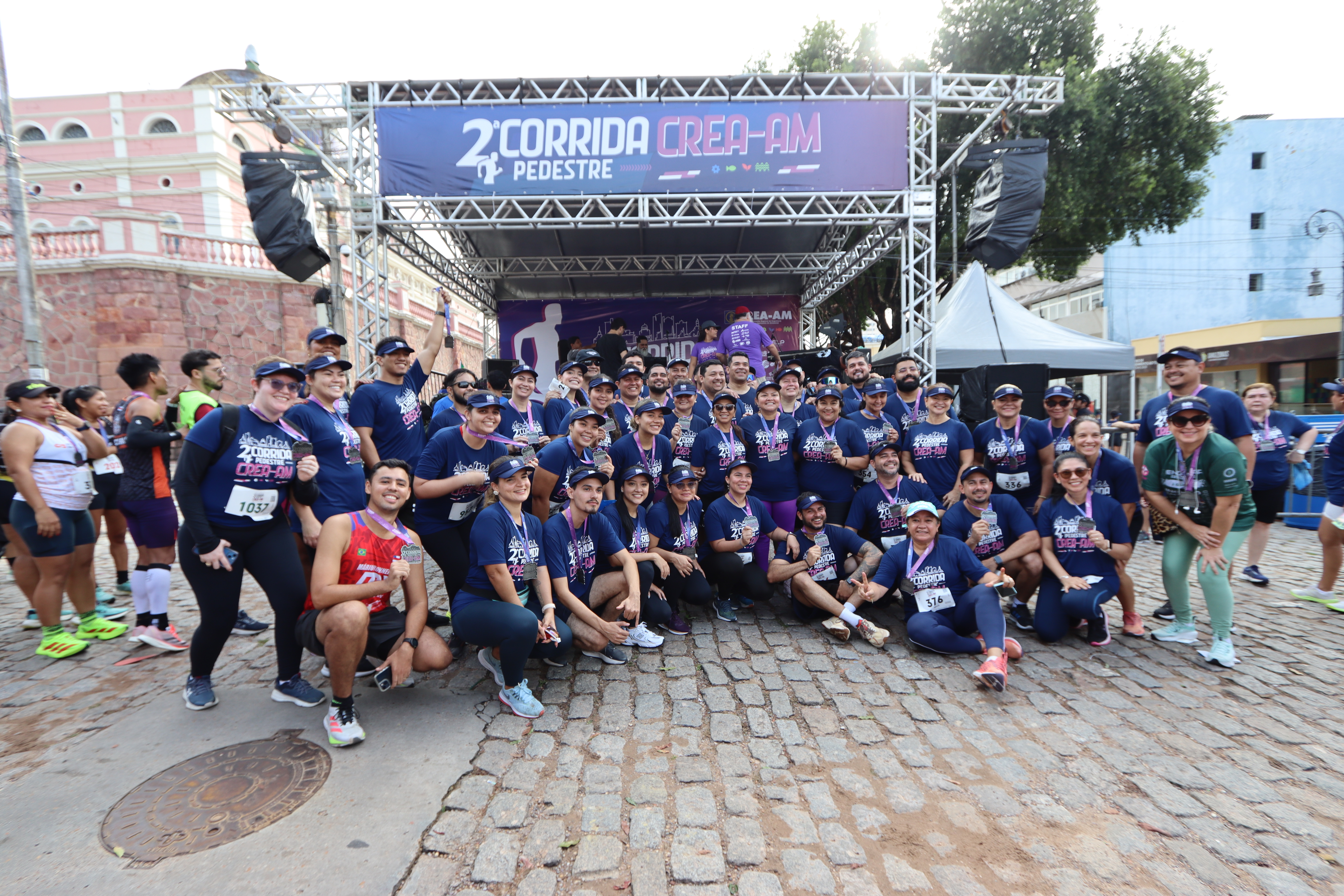 2ª Corrida Pedestre do Crea-AM reúne atletas e profissionais da engenharia no Centro Histórico