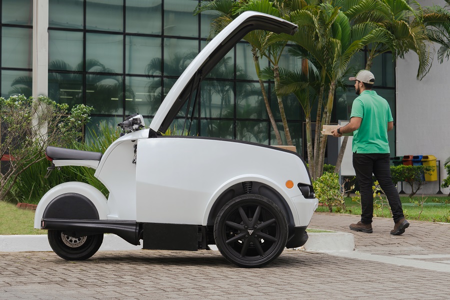 Confira o primeiro triciclo elétrico com produção brasileira da Voltz