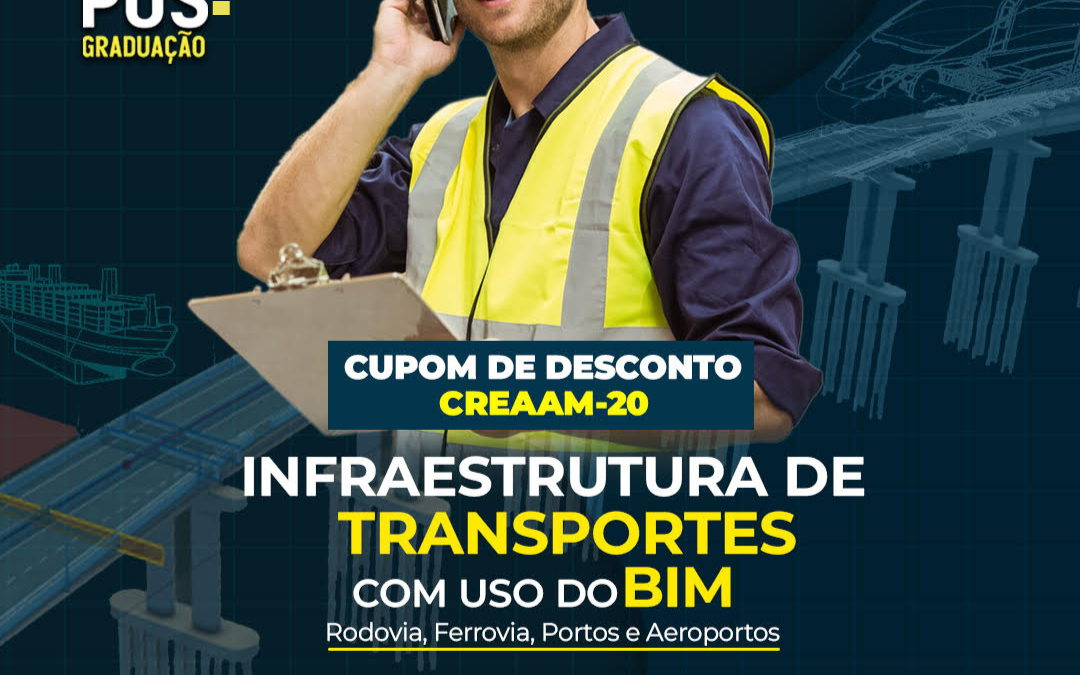 Instituto Navigare ainda tem vagas para Pós-Graduação em Infraestrutura de Transportes com uso do Bim