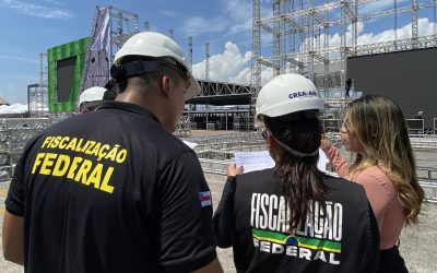 Crea-AM realiza fiscalização orientativa no Festival Sou Manaus 2025