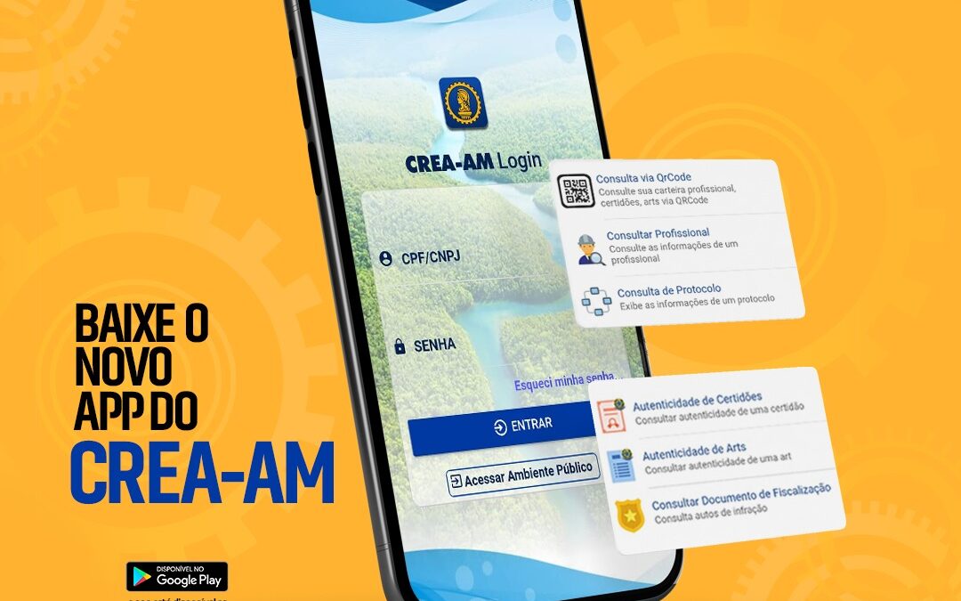 Crea-AM lança aplicativo para os profissionais