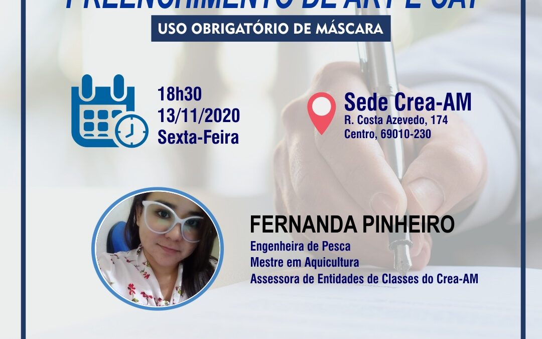 1ª turma presencial do curso de Preenchimento de ART e CAT