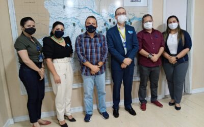 Presidente do Crea-AM recebe visita de representantes do Banco do Brasil para firmar parcerias