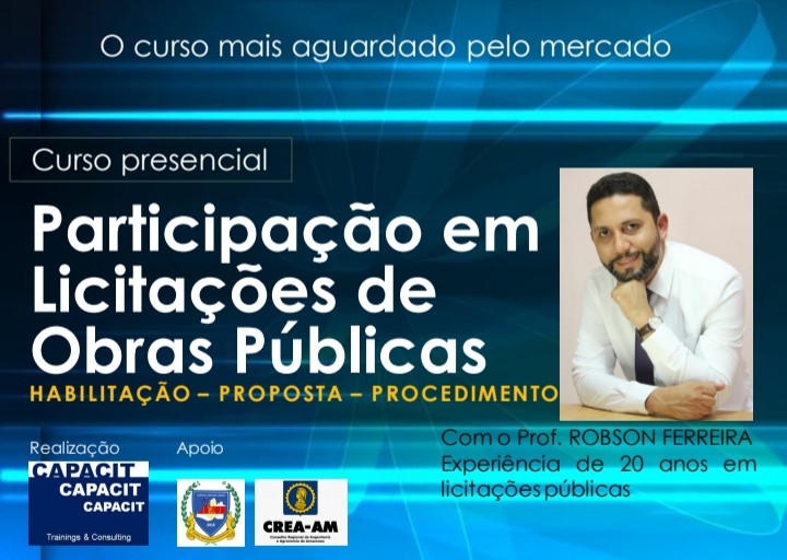 CAPACIT oferece curso para Participação em Licitações de Obras Públicas