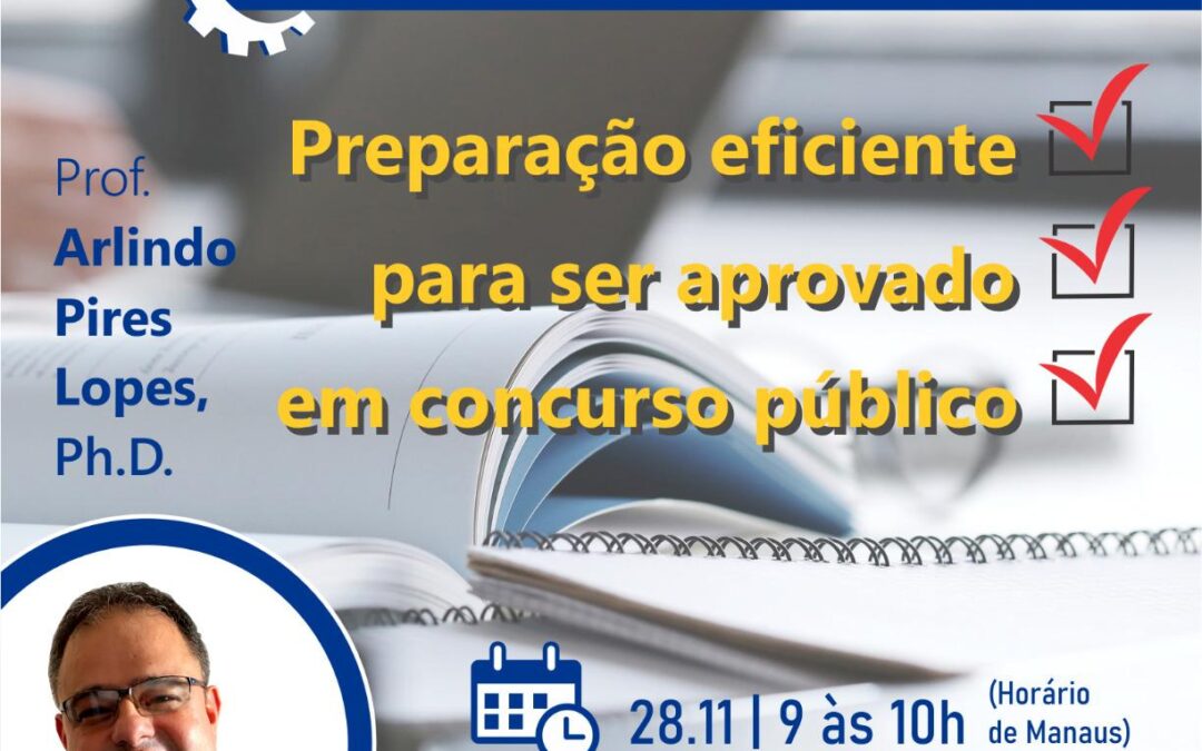 Vice-presidente do Crea participará de palestra sobre aprovação em concursos públicos