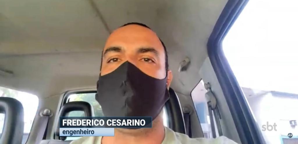 Engenheiro concede entrevista a jornal do SBT Brasil