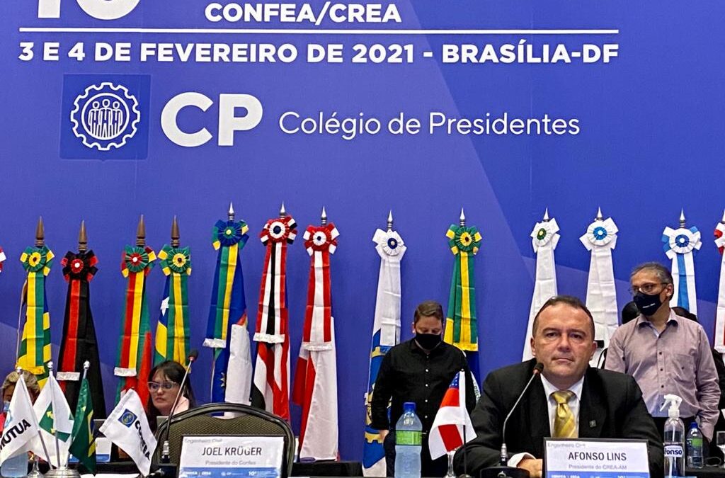 Afonso Lins é eleito coordenador nacional do Colégio de Presidentes de Crea