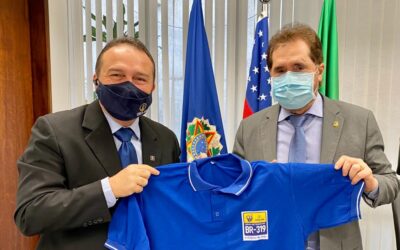 Presidente do CREA-AM, Afonso Lins apresenta GT da BR-319 para Senador Plinio Valério e Deputado Marcelo Ramos