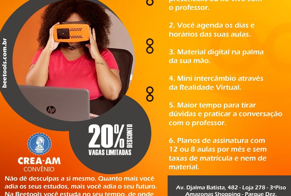 Escola de inglês Beetools Smart School oferece 20% de desconto para profissionais do Sistema