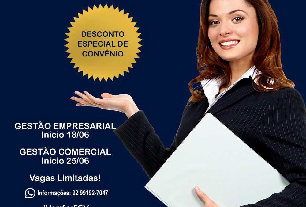 Fundação Getúlio Vargas está com desconto de 15% para os profissionais adimplentes do Crea-AM