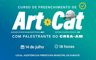 Crea estará realizando curso de preenchimento de ART e CAT no sul do Amazonas