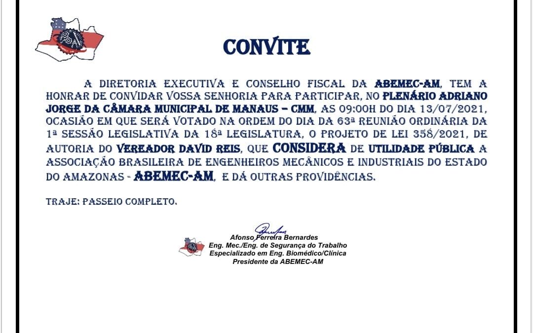 ABEMEC-AM entra em pauta na Câmara Municipal de Manaus