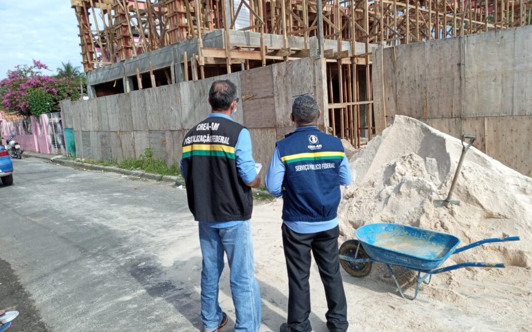 Crea-AM realiza ação fiscalizatória na cidade de Manaus