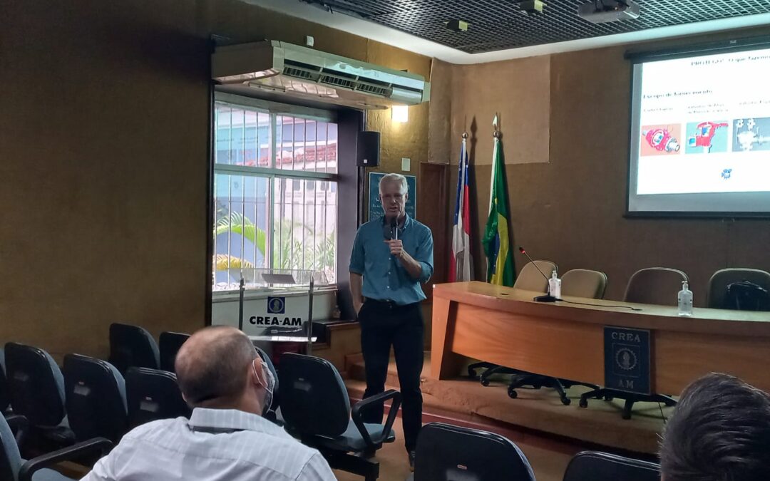 Protego Brasil realiza última palestra para engenheiros navais e empresas de transporte fluvial no Crea Amazonas
