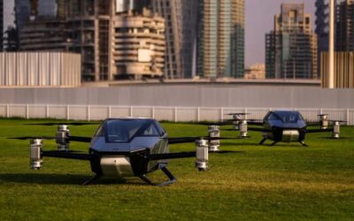 Carro voador faz primeiro voo público em Dubai