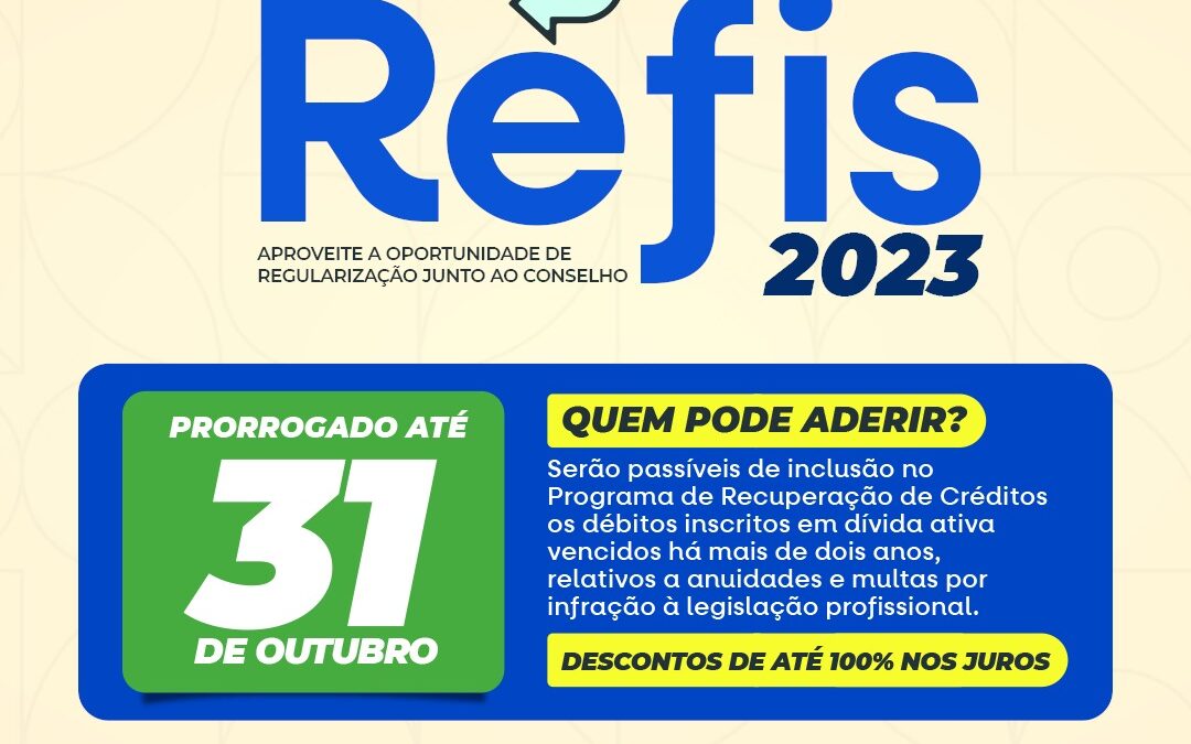 Crea-AM anuncia prorrogação da Campanha Refis 2023