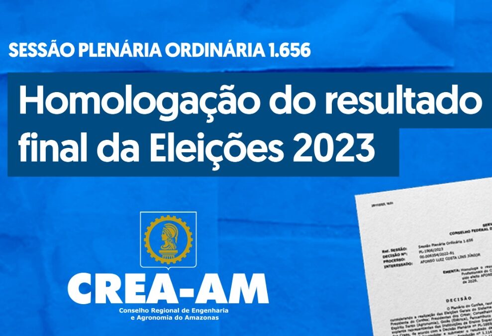 Confea homologa resultado das Eleições Gerais 2023