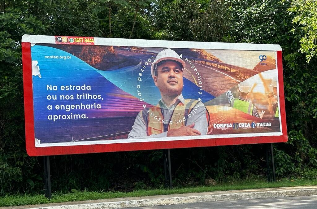 Em homenagem ao Dia do Engenheiro, Confea lança campanha em outdoors de Manaus
