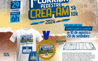 Crea-AM promove 1ª Corrida Pedestre no dia 15 de dezembro