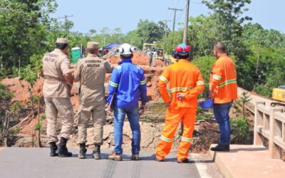 GT da BR-319 acompanha as obras na ponte