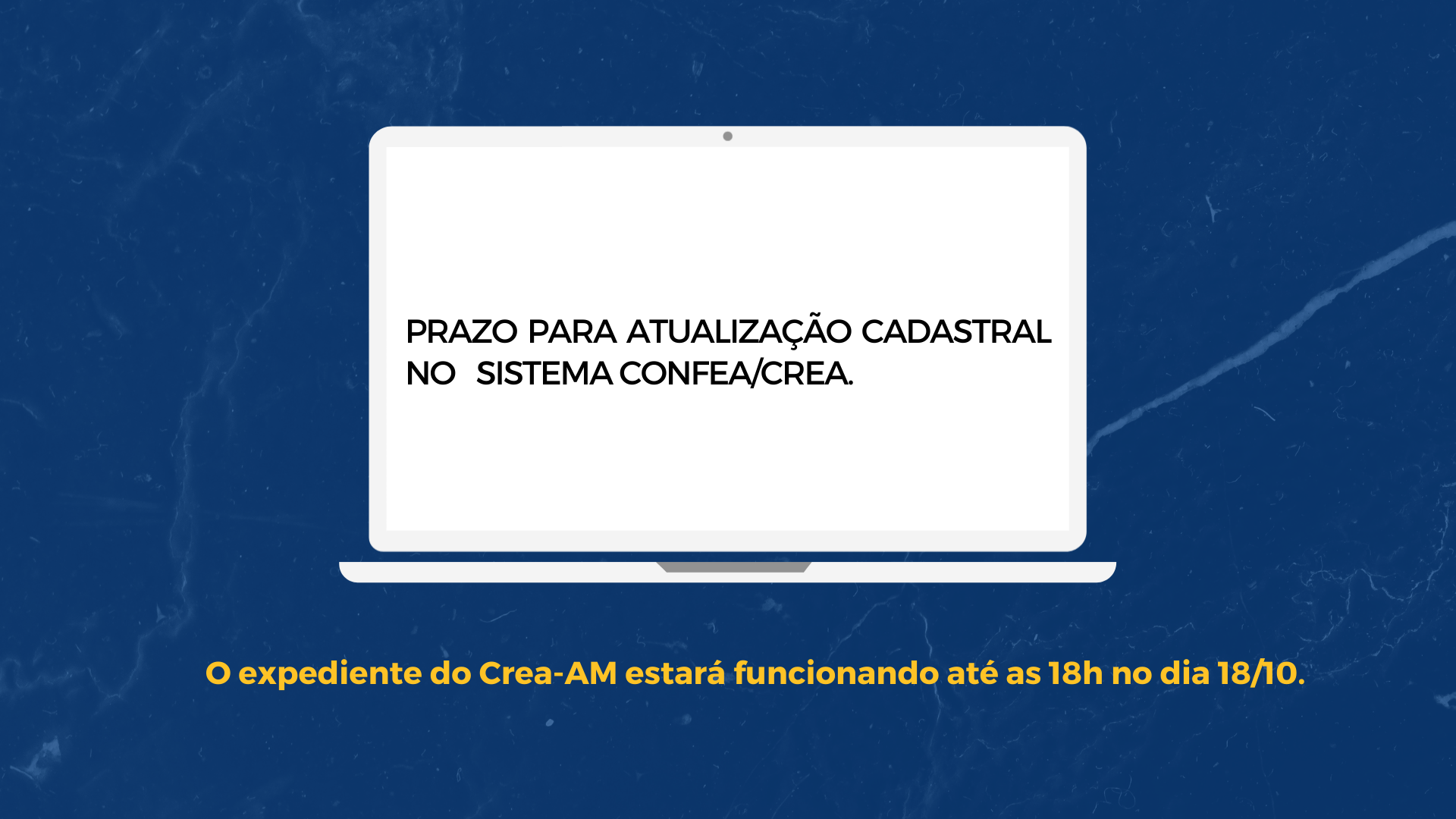 Encerra hoje (18) o prazo para Atualização Cadastral no Sistema Confea/Crea