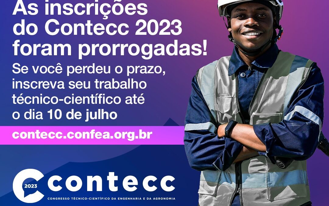 Contecc 2023: prorrogado prazo para submissão de trabalhos