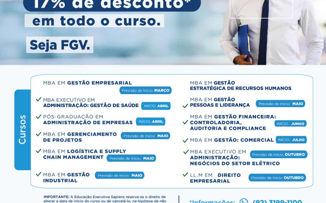 Qualificação! Cursos destinados a profissionais que buscam se aprimorar e assumir um novo patamar em suas carreiras ou até mesmo mudar de área de atuação.