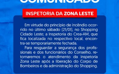 Comunicado- Inspetoria Zona Leste, Manaus