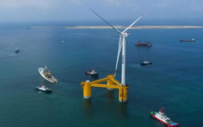 Começa a instalação de Fuyao, a maior turbina eólica flutuante da China