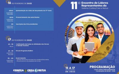 Confira a programação do 11º Encontro de Líderes do Confea/Crea e Mútua