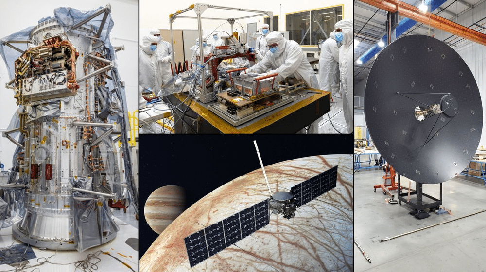 Sonda da Nasa que vai investigar lua gelada de Júpiter começa a ser montada