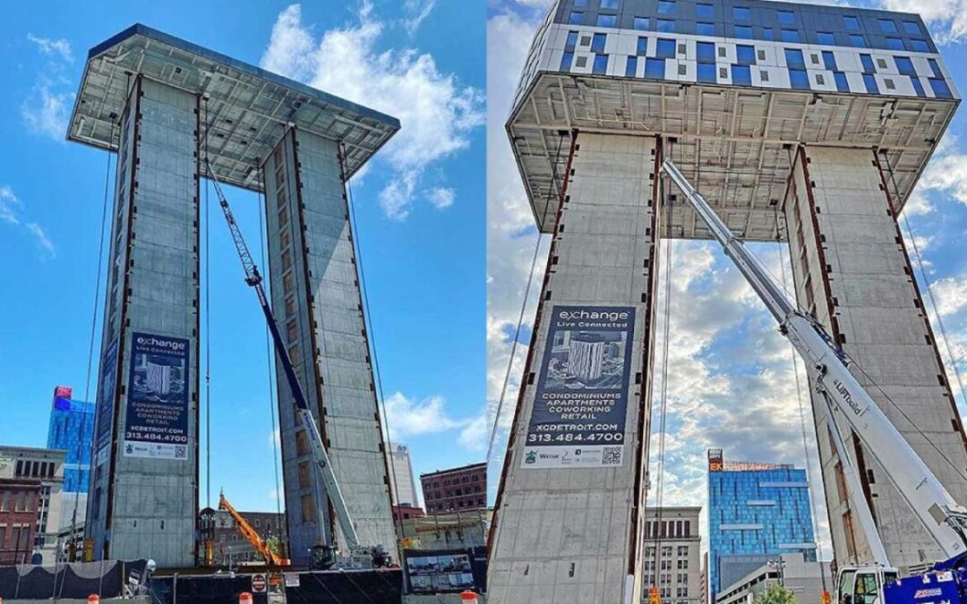 Exchange Tower: conheça o edifício que está sendo construído de cima para baixo