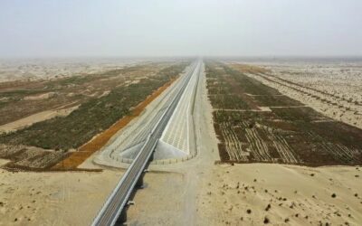 China inaugura novo circuito ferroviário ao redor de seu maior deserto