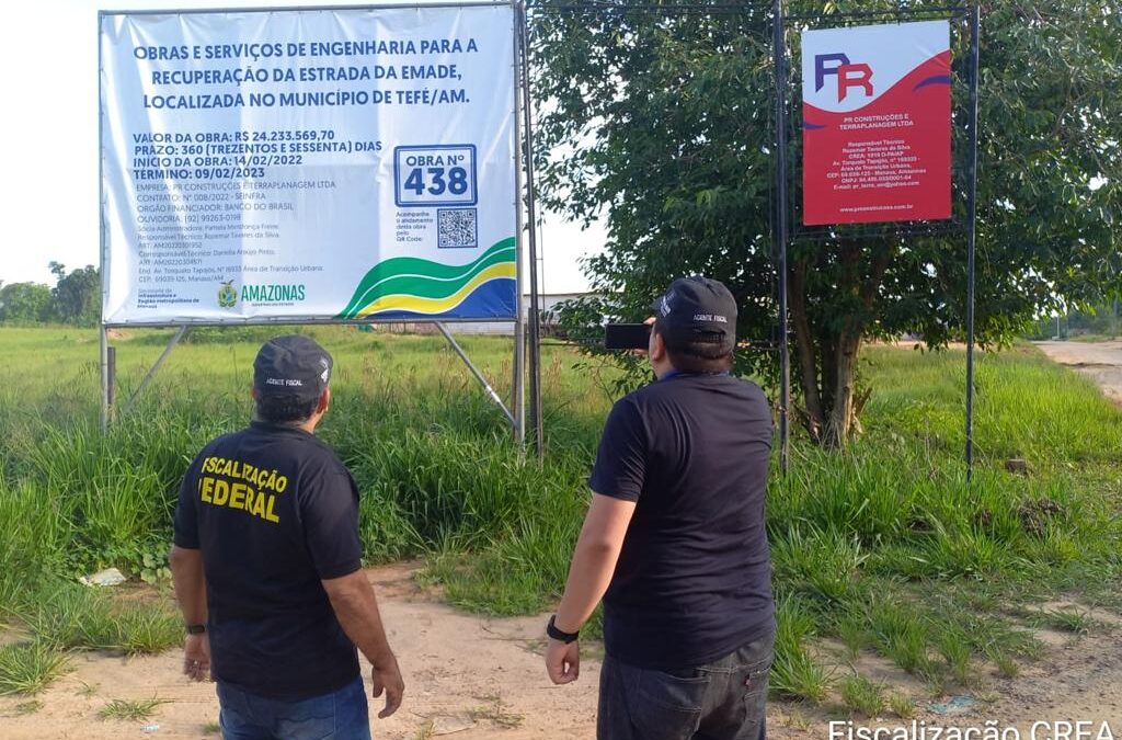 Crea-AM realiza fiscalização em Tefé