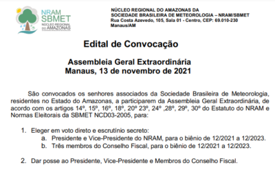 Nram/Sbmet divulga edital de convocação para assembleia extraordinária
