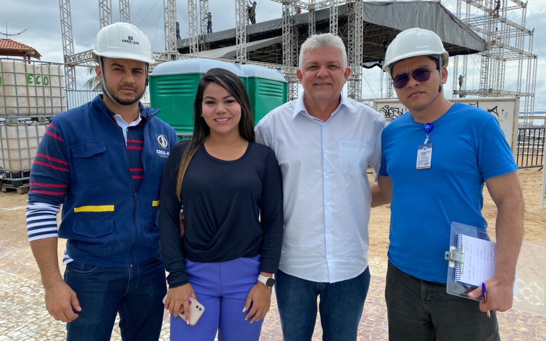 Crea-AM vistoria estruturas do evento de ano novo
