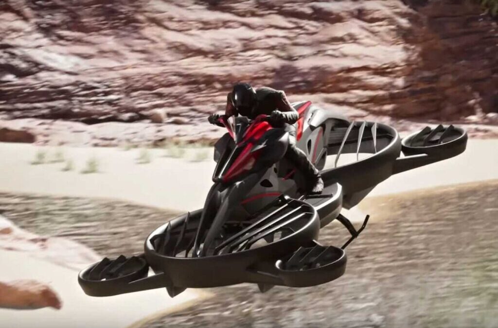 Japão lança a primeira “moto voadora” que pode viajar até 100 km/h