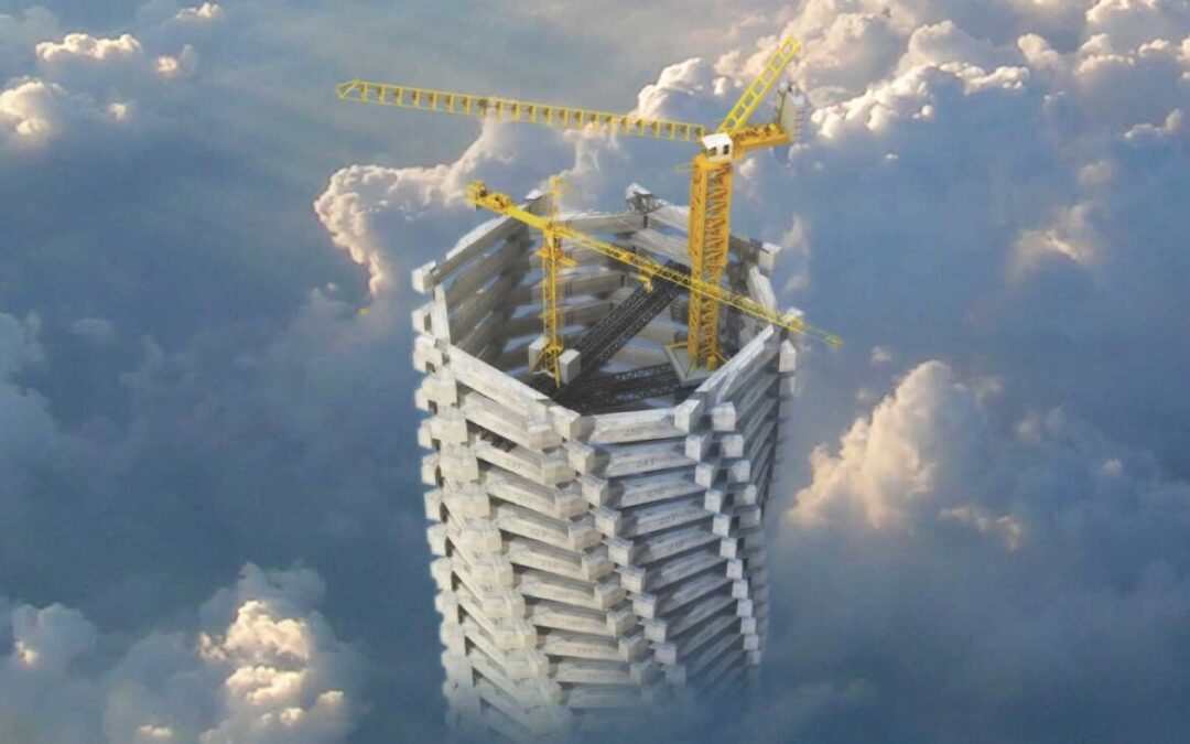 Escritório de arquitetura imagina um arranha-céu para homenagear os trabalhadores do Catar