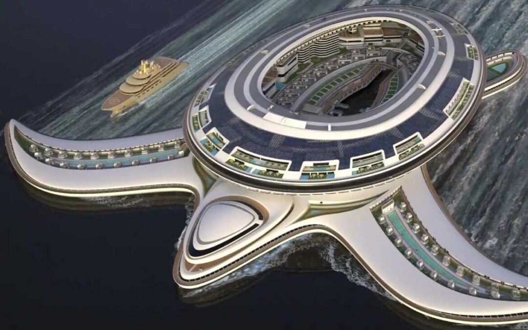 Designer italiano propõe uma gigantesca cidade flutuante e itinerante